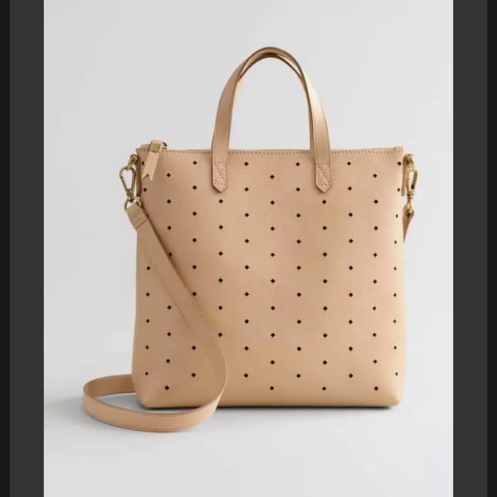 Madewell Mini Transport Perforated Leather Crossbody Bag - $168